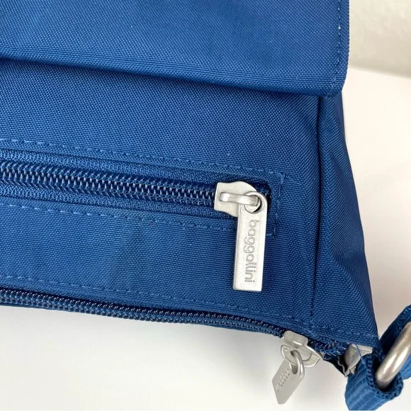 Baggallini Navy Nylon Practical Adjustable Crossbody Town Bagg - Picture 8 of 14